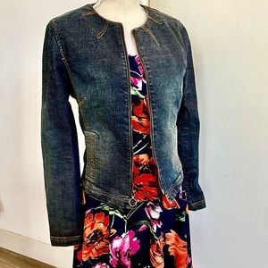 Classiques Entier Denim Career Cute Jacket Blazer L 8 10 12